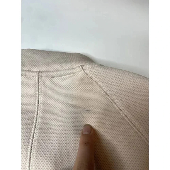 Zella Womens Size Small Light Pink Bomber Jacket Snap Button Up Flaw - Picture 10 of 10
